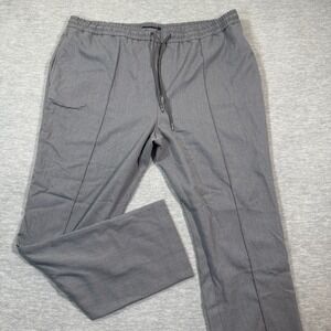 Tommy Hilfiger Pants Men XXXL Gray Drawstring Dress Casual Stretch Trousers